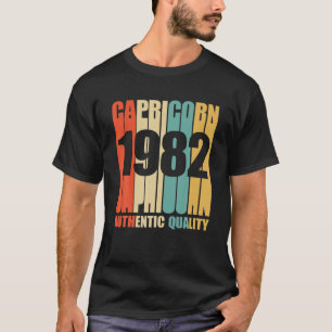 Womens Capricorn 1982 Authentic Quality Vintage T-Shirt