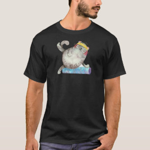 Womens Cat Grey Yoga 3 T-Shirt