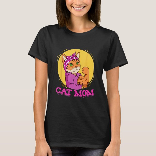 Womens Cat Mum Lover Cat Mother T-Shirt (Front)