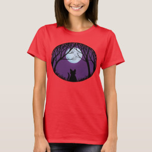 Women's Cat T-Shirt Fat Cat Lady's Jersey Shirts