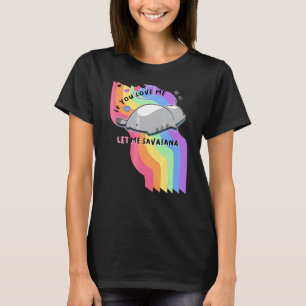 Womens Cat Yoga If You Love Me Let Me Savasana Sle T-Shirt