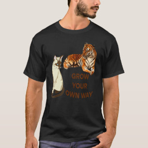 Womens Cats Reflection Tiger Friends Cute 1 T-Shirt