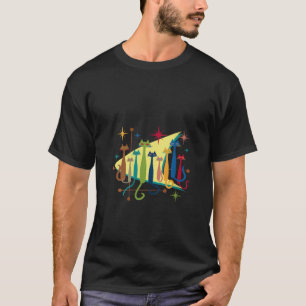 Womens Cats Vintage Retro Mid Century Modern Look T-Shirt