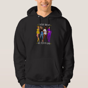 Womens Caution Girls Trip In Progress Queens Vaca Hoodie