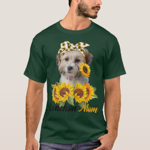 Womens Cavachon Mum Sunflower Summer Dog Mum Mama T-Shirt