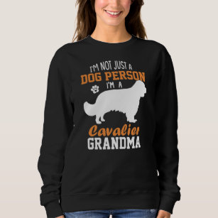 Womens Cavalier King Charles Spaniel Grandma Dog Sweatshirt