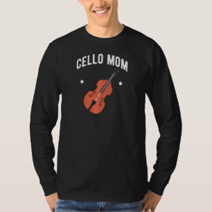 Womens Cello Mum Mama Mother's Day T-Shirt