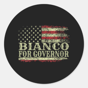 Womens Chad Bianco For Governor Bianco For Califor Classic Round Sticker