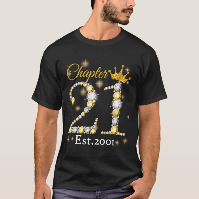 Womens Chapter 21 EST 2001 21 Years Old 21st Birth T-Shirt (Front)