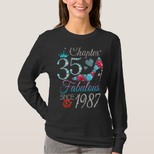 Womens Chapter 35 Fabulous Since 1987 35th Birthda T-Shirt