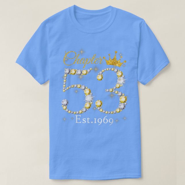 Womens Chapter 53 EST 1969 53 Years Old 53rd Birth T-Shirt (Design Front)