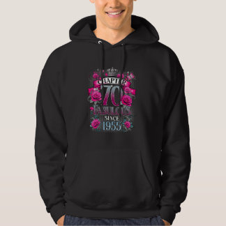 Womens Chapter 70 Fabulous Since 1955 70th Birthda Hoodie