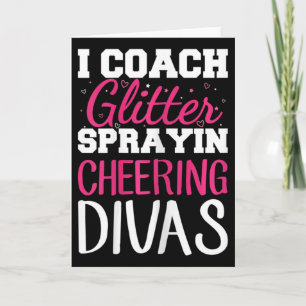 Womens Cheer Coach Design For A Cheerleading Coach Card