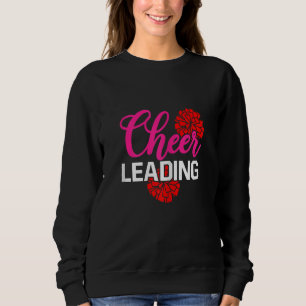 Womens Cheer Graphic Cheerleading Cheerleader Gymn Sweatshirt