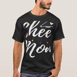 Womens Cheer Mum Megaphone with Heart Accent Women T-Shirt