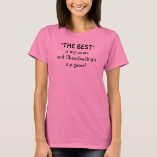 Women's Cheerleader Best Funny Athletic Quote T-Shirt