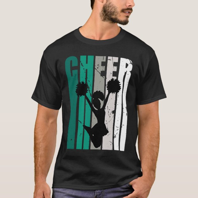 Womens Cheerleading Cheerleader Player Girls Fan P T-Shirt (Front)