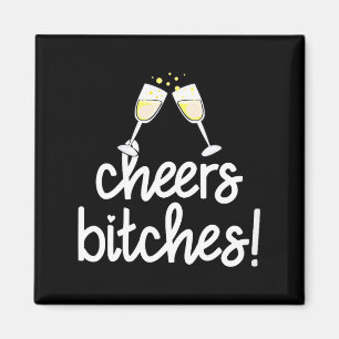 Womens Cheers Es Funny New Year's Eve V-neck  Magnet