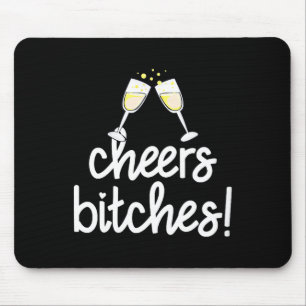 Womens Cheers Es Funny New Year's Eve V-neck  Mouse Mat