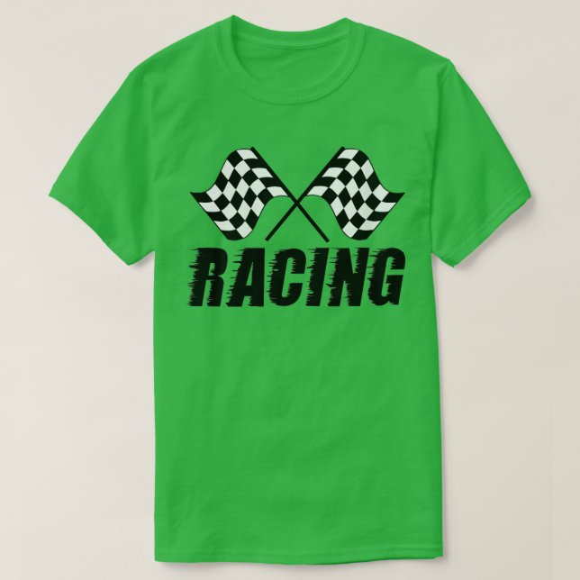 Womens Chequered Black And White Racing Flags VNec T-Shirt (Design Front)