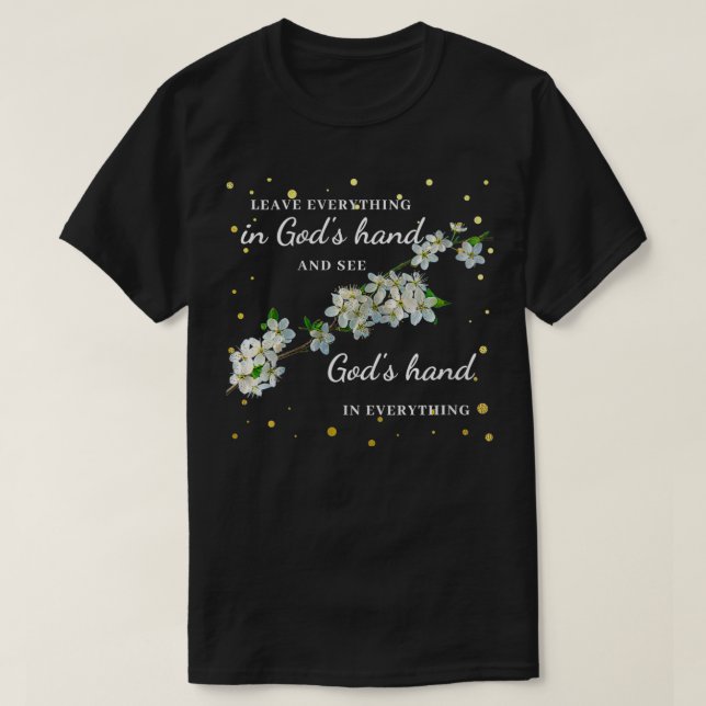 Womens Cherry Blossom Christian VNeck  T-Shirt (Design Front)