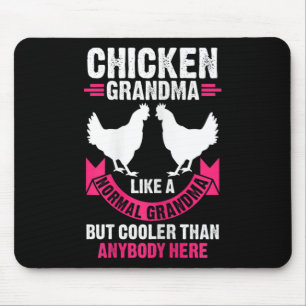 Womens Chicken Grandma Like A Normal Grandma But C Mouse Mat