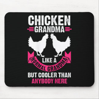 Womens Chicken Grandma Like A Normal Grandma But C Mouse Mat