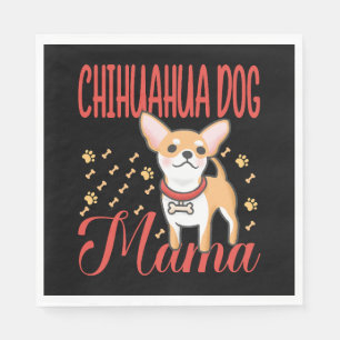 Women's Chihuahua Dog Mum Napkin