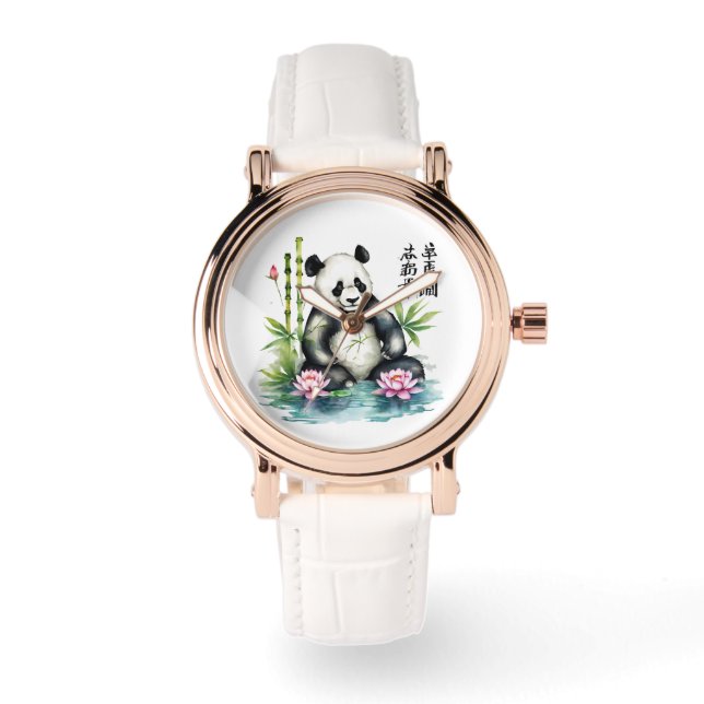 Women's Chinese Panda Wristwatch  (Front)