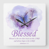 Women's Christian Bible Verse Butterfly: Blessed