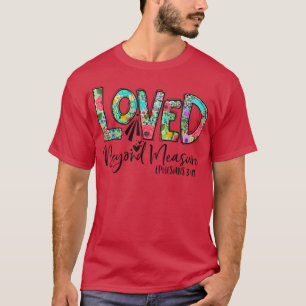 Womens Christian Tshirt Blessed Beyond Measure Lov
