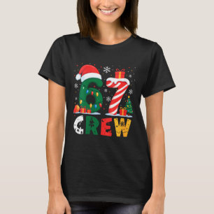 Womens Christmas 67 Crew Brainrot Funny Candy Cane T-Shirt