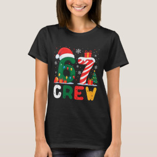Womens Christmas 67 Crew Brainrot Funny Candy Cane T-Shirt