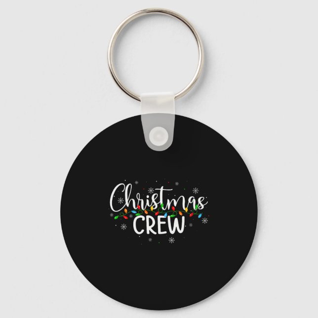 Womens Christmas Crew Pajamas Matching Family Grou Key Ring (Front)