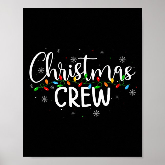 Womens Christmas Crew Pajamas Matching Family Grou Poster (Front)