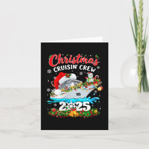 Womens Christmas Cruisin Crew 2025 Matching Family Card
