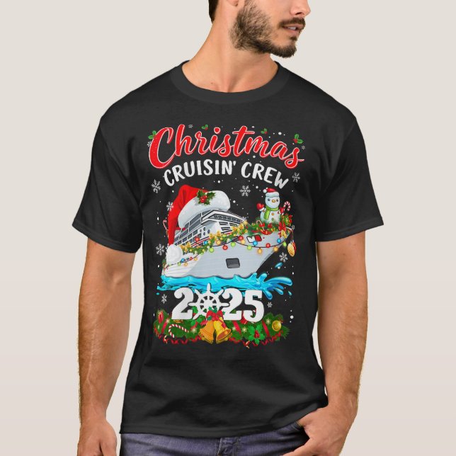 Womens Christmas Cruisin Crew 2025 Matching Family T-Shirt (Front)