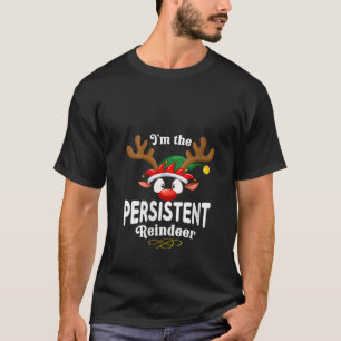 Womens Christmas PJS Persistent XMas Reindeer Matc T-Shirt