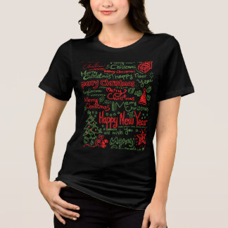 Women's Christmas T-shirt Tri-Blend Shirt