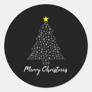 Womens Christmas Tree Matching Family Santa Claus Classic Round Sticker