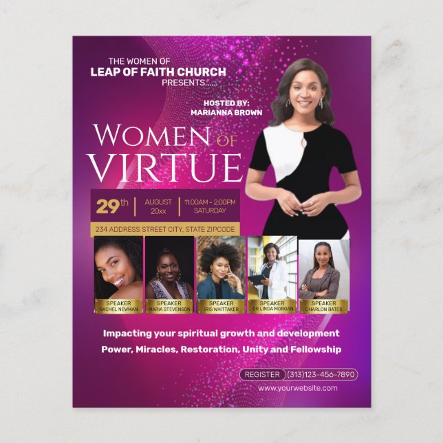 Women's Church Conference Flyer (Front)