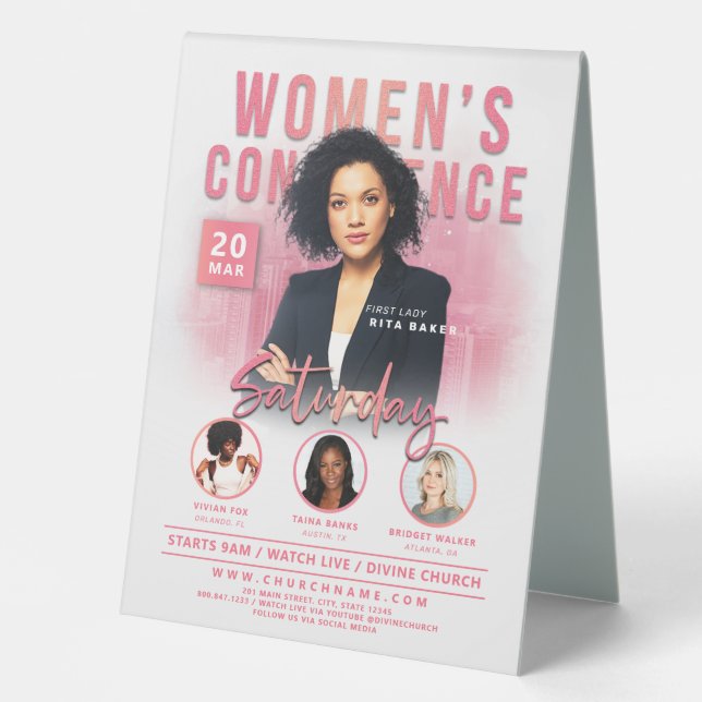 Women's Church Conference Service Pink City (Front)