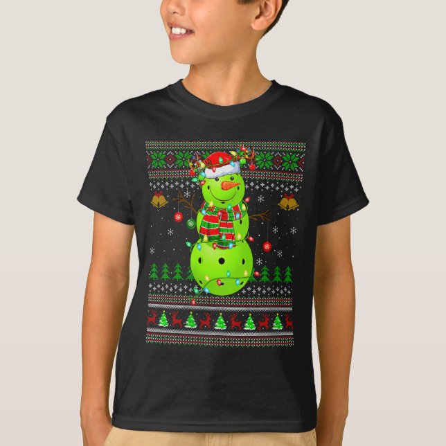 Womens Ckleball Snowman Ugly Christmas Sweater Srt (Front)