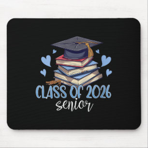 Womens Cl Of 2026 Book College High School Graduat Mouse Mat