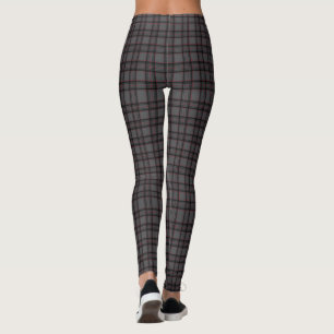 Women's Classic Grey Plaid Leggings Pants
