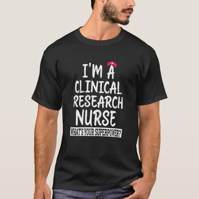 Womens Clinical Research Nurse  Nursing School & M T-Shirt (Front)