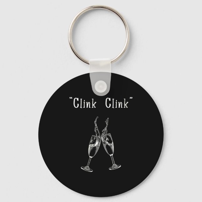 Womens Clink Clink V-neck  Key Ring (Front)