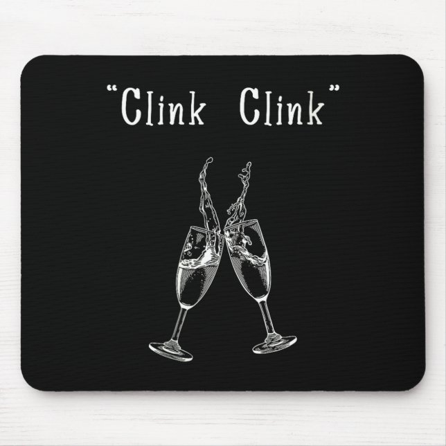 Womens Clink Clink V-neck  Mouse Mat (Front)
