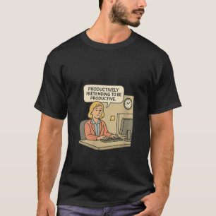 Womens Clocked In Checked Out The Office Odyssey O T-Shirt