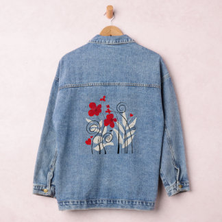 women's cloth for outing denim jacket